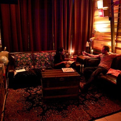 Performers and VIPs get to hang in our comfy lounge area!