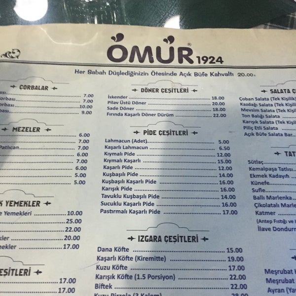 Foto scattata a Ömür Restaurant da Serhat Ö. il 9/15/2016