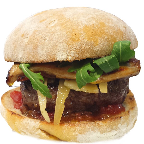 Os recomendamos la hamburguesa del mes que tiene: rúcula, foie fresco, queso parmesano, bacon y mermelada de tomate. No puedes perdértela.