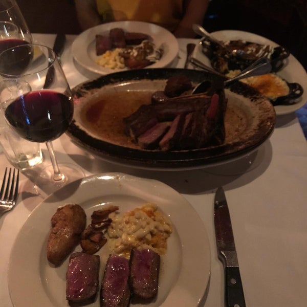 Steak fantastic and the restaurant is very romantic. Try the prime porterhouse in particular!