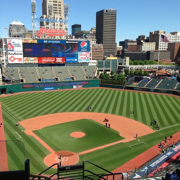 HD wallpaper: Progressive Field stadium, cleveland, ohio, downtown