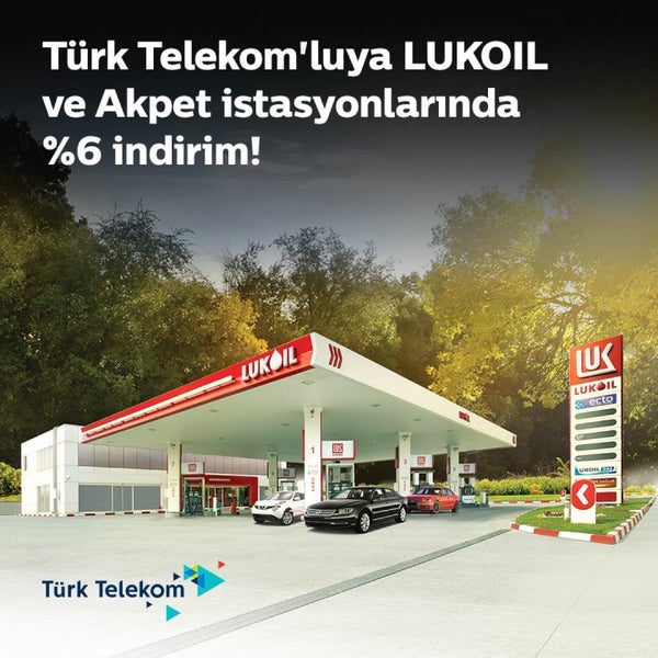 Türk Telekom abonelerine özel kampanyamız başladı! Benzin ve motorinde %6 oranında indirim kazanmak için istasyonlarımıza bekleniyorsunuz! Detaylar: http://bit.ly/2hw5MrX #LukoilTürkiye #LUKOIL