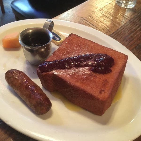 Go for Brioche French Toast; the sausages are also very good.