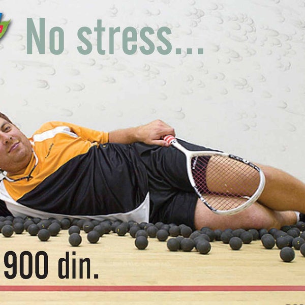 SquashLand - Studendski paket No stress - popust 70%. Odigrajte squash za 900 dinara (u cenu uračunati i reketi). Pozovite odmah 011 7548040 ili 011 3055807. Dobrodošli u SquashLand