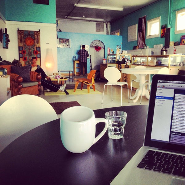 why not make this your new office? Fair trade organic coffee, brewed one cup at a time.