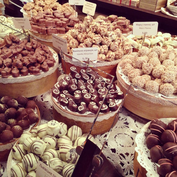 Photo taken at Lviv Handmade Chocolate by Natali K. on 5/10/2013