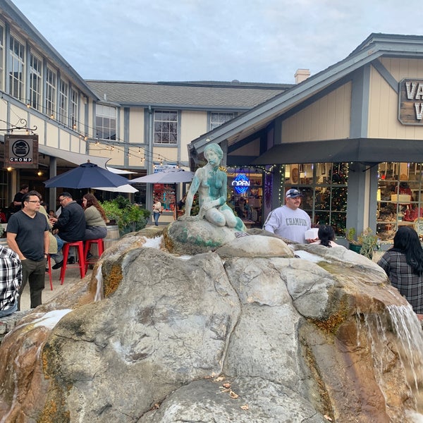 Little Mermaid Statue Outdoor Sculpture in Downtown Solvang