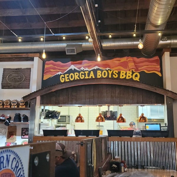 Photo taken at Georgia Boys BBQ - Longmont by Monica I. on 8/31/2022