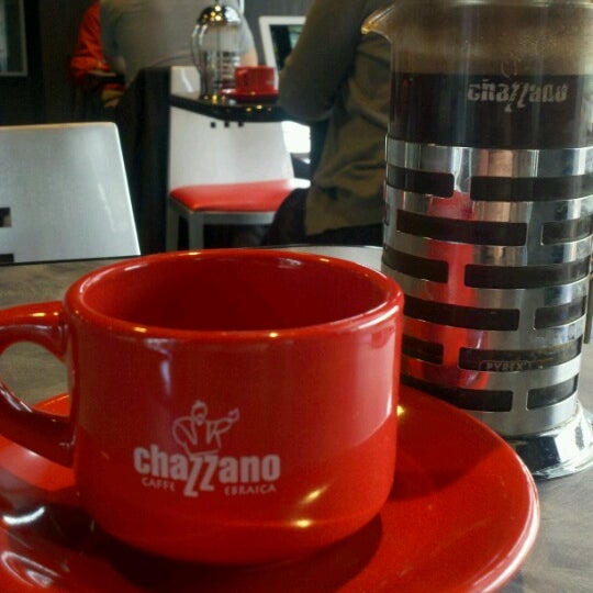 Photo taken at Chazzano Coffee Roasters by David L. on 12/11/2012