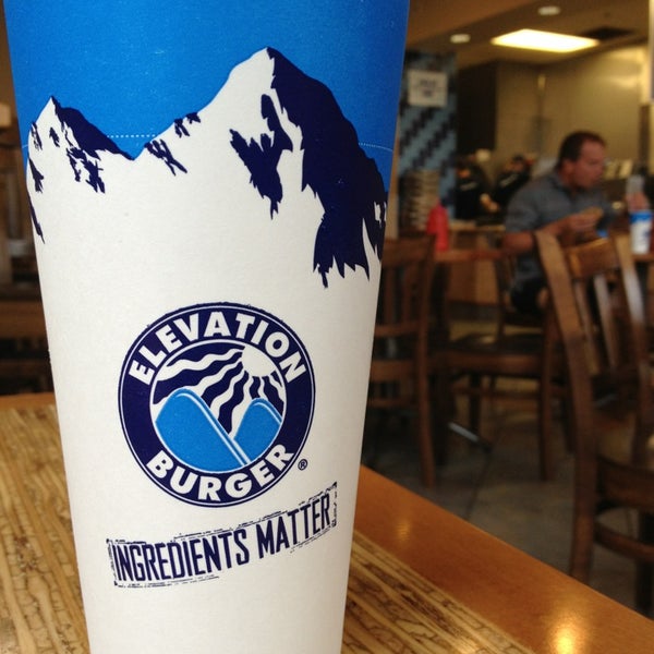 Photo taken at Elevation Burger by Dave R. on 8/1/2013