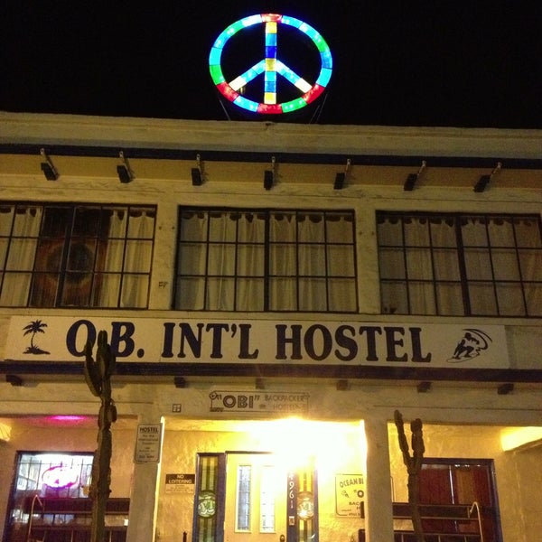 Photo taken at San Diego&#39;s Ocean Beach International Hostel by John B. on 4/18/2013