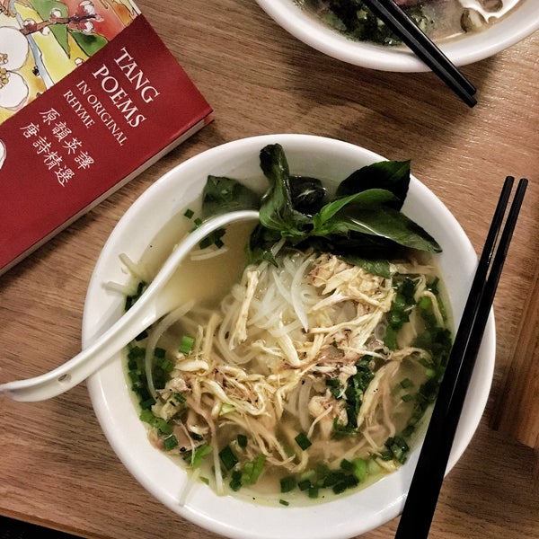 Authentic, cheap and tasty pho in sheung wan (near PMQ). The pho ga is savory but clean (no MSG). Great for a night