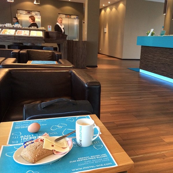 Photo taken at Motel One München-Garching by Frank S. on 9/13/2014