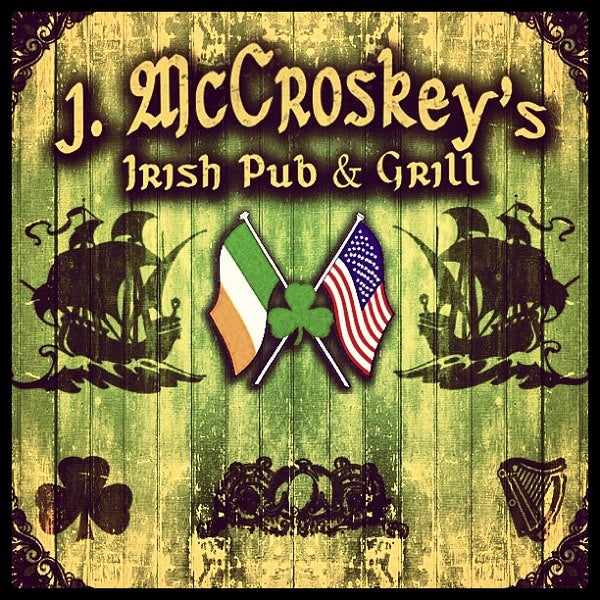 Photo taken at J. McCroskey&#39;s Irish Pub &amp; Grill by Jason H. on 4/15/2013