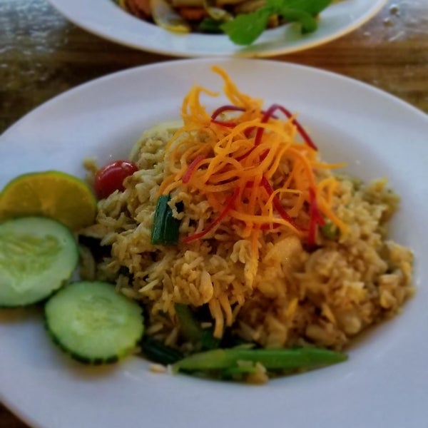 The sage fried rice is the best Thai rice I've ever had.