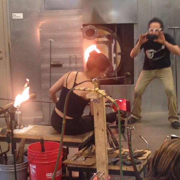 seasonal open studios include glass blowing and flame work demonstrations, 1-on-1 classes, and beadmaking for the kids