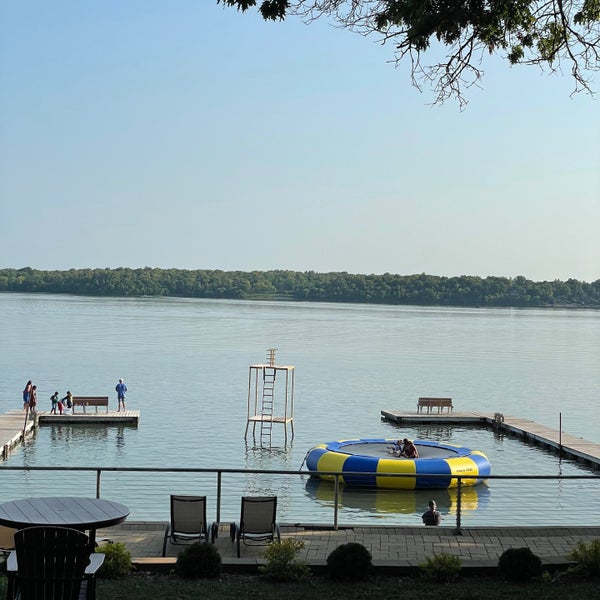 lots of lake activities like swimming, kayaking, and pontoon boats (for rent) as well as an indoor pool for rainy days. bring your own towels, food to cook, drinking water, and toiletries.