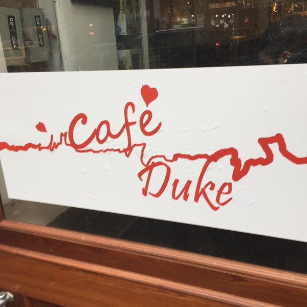 Photo taken at Cafe Duke by Nate F. on 2/9/2015