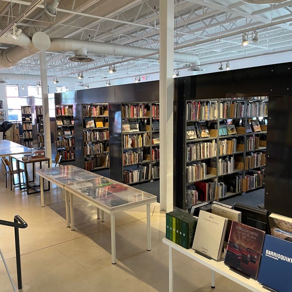 feels more like a library than a bookstore. enormous collection of books on art and design.