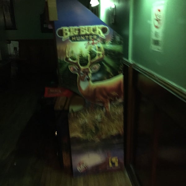 big buck hunter in the back past the bathrooms