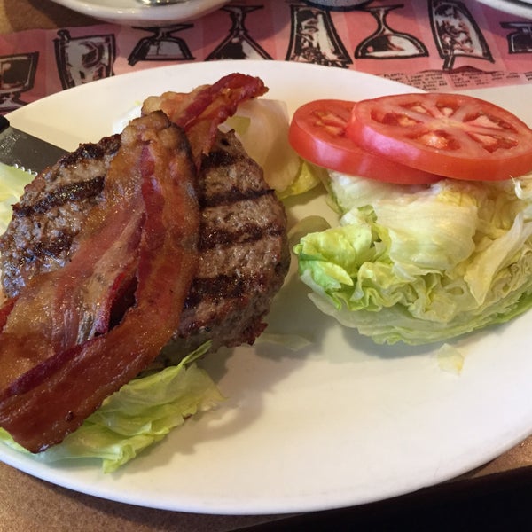 bunless bacon burger deluxe