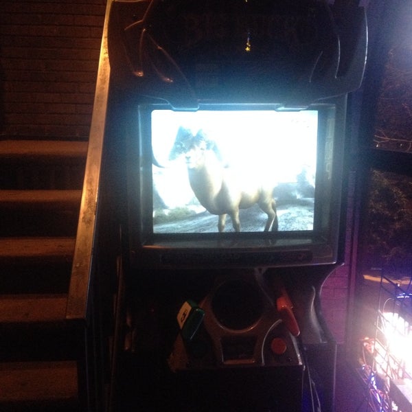 big buck hunter in the back in the second floor bar