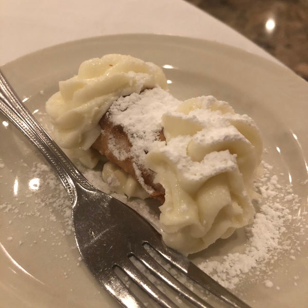 half cannoli is a good small dessert for a little one