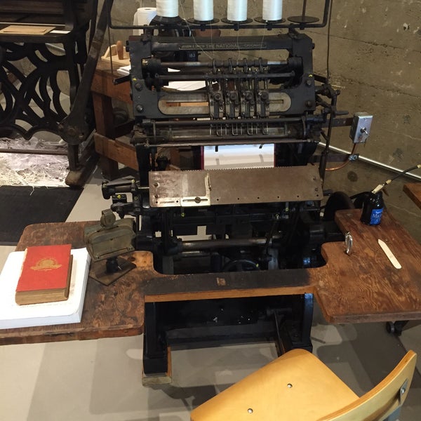 Photo taken at The American Bookbinders Museum by Nate F. on 10/23/2015