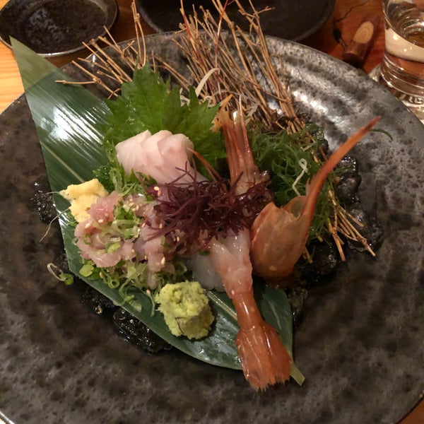 check today’s menu for chef’s selection of sashimi