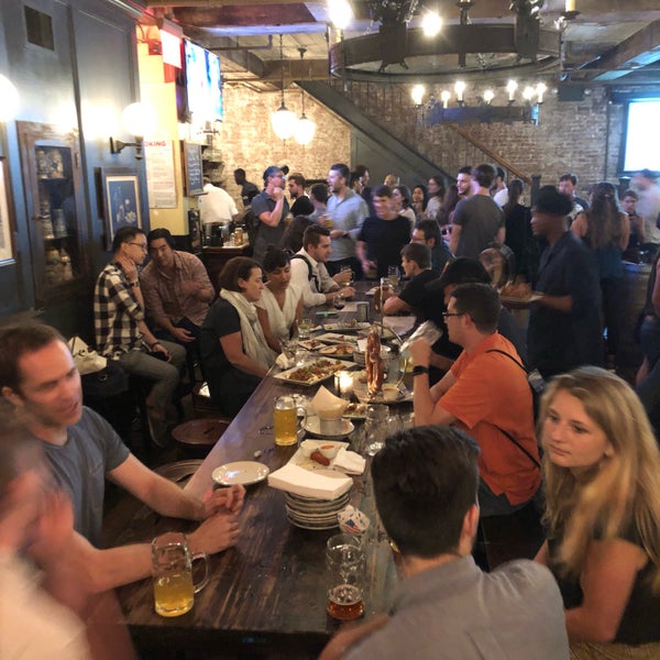 Photo taken at Flatiron Hall Restaurant and Beer Cellar by Nate F. on 9/12/2019