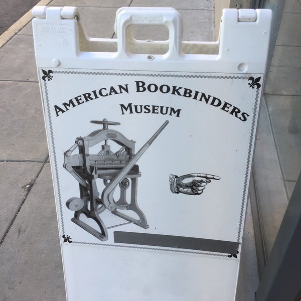 Photo taken at The American Bookbinders Museum by Nate F. on 10/22/2015