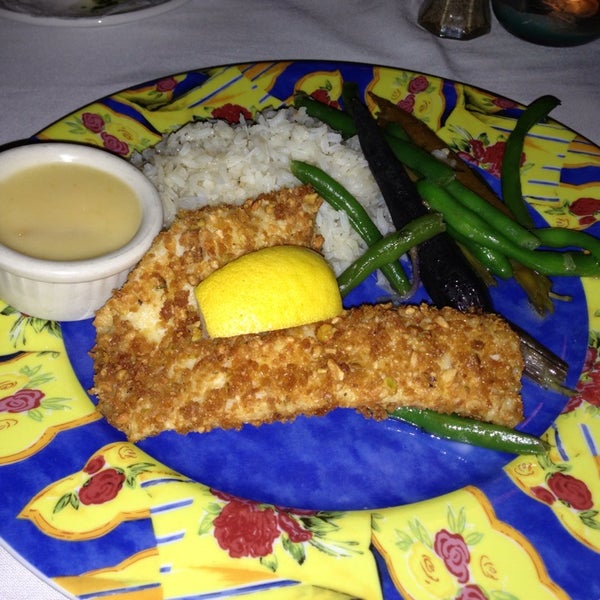 The nut-encrusted hogfish is amazing! And the Key Lime Pie is simple & delicious - yummo!