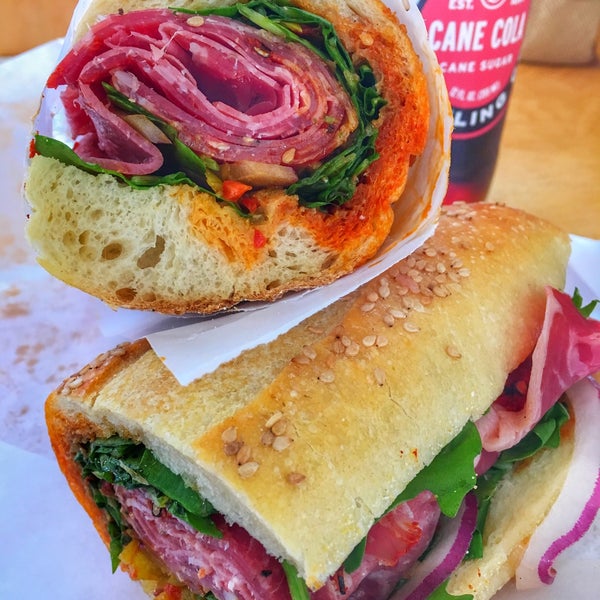 The rat pack sandwich (hot version) is an instant classic at first bite. The meats and bread are excellent/fresh. The flavors work in perfect harmony w the greens, and peppers. Worth a short trip.