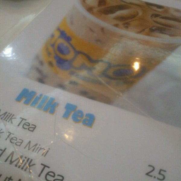 Tea milk mo mo Omomo Menu