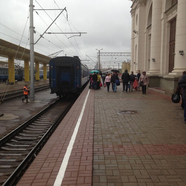 Photo taken at Minsk Railway Station by Iryna T. on 4/28/2013