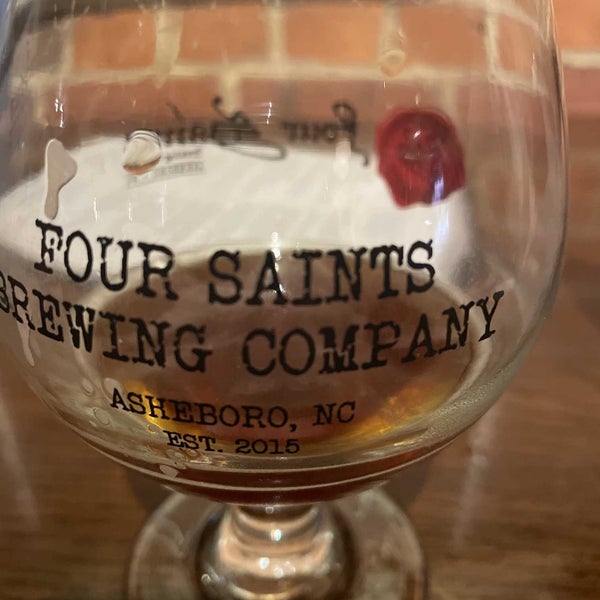 Photo taken at Four Saints Brewing Company by Becky K. on 10/12/2021