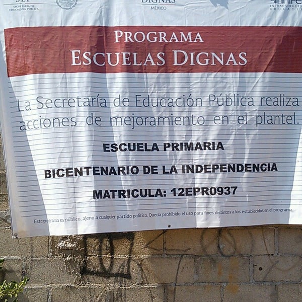 escuela primaria bicentenario de la independencia - Structure
