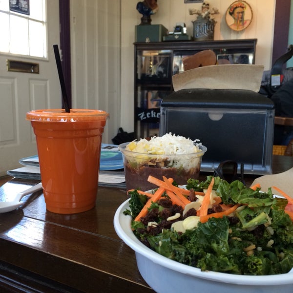 So delicious! I loved my kale salad and carrot/ginger fresh juice.