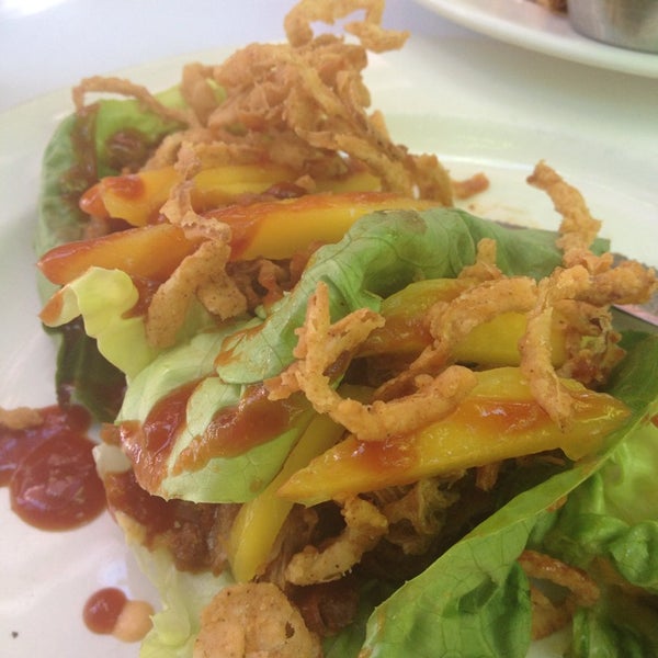 The pulled pork lettuce wraps are awesome!