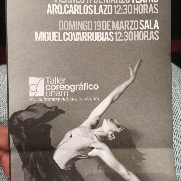 รูปภาพถ่ายที่ Sala Miguel Covarrubias, Danza UNAM โดย Raquel R. เมื่อ 3/19/2017