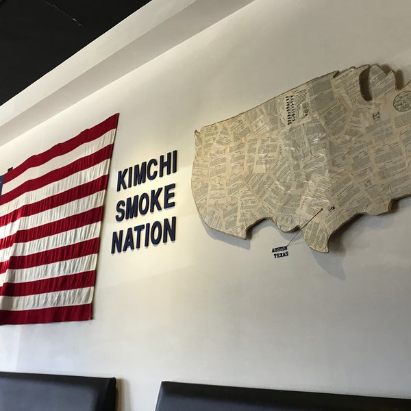 Photo taken at Kimchi Smoke Barbecue by Tom S. on 4/22/2018