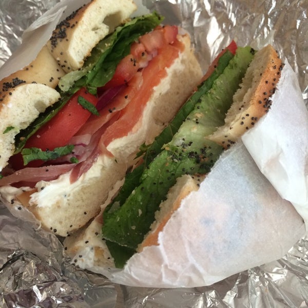Lox bagel is yummy but you won't find it on the menu!
