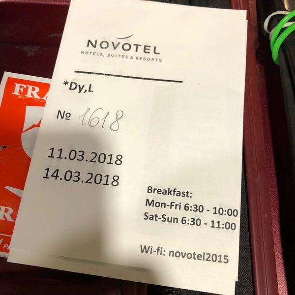 Foto diambil di Novotel St. Petersburg Centre Hotel oleh Sanny D. pada 3/11/2018