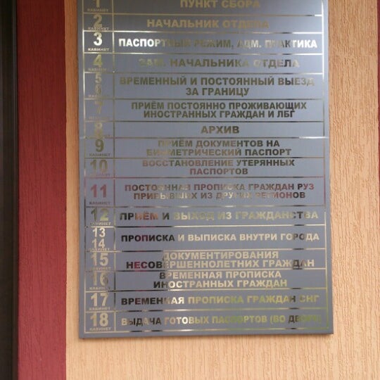 Паспортный стол варшавская 108