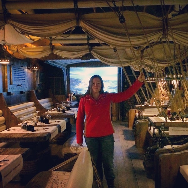 Photo taken at Korsaar (Pirate Restaurant) by Alena V. on 12/14/2015