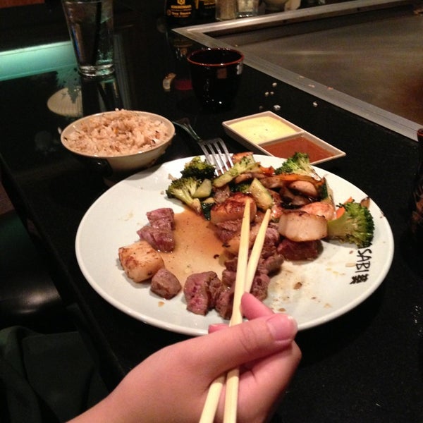 Photo taken at Geisha Steak &amp; Sushi by Laura Y. on 4/2/2013