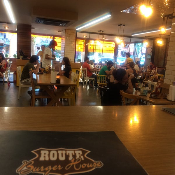 Photo taken at Route Burger House by fatih B. on 7/8/2018