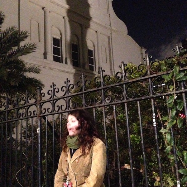 Photo taken at French Quarter Phantoms Ghost Tour by Tina E. on 3/4/2014