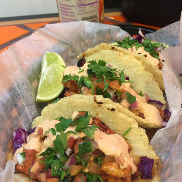Mahi mahi tacos & chili lime shrimp are the way to go!