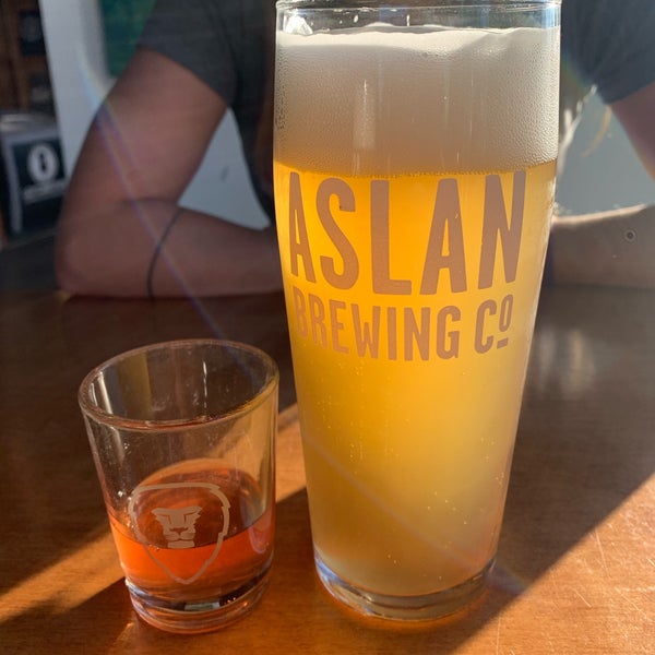 Photo taken at Aslan Brewing Company by T T. on 9/10/2020